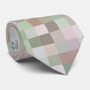 Cravate Carrés de couleur pastel