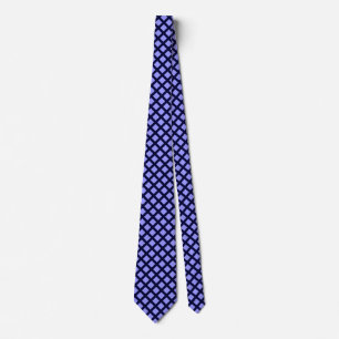 Cravate Carrés diagonaux - Pastel Blue sur Deep Navy Neck