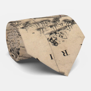 Cravate Carte de la bataille vintage de Yorktown Virginia