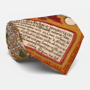 Cravate Carte du comté de Flandre (1609)