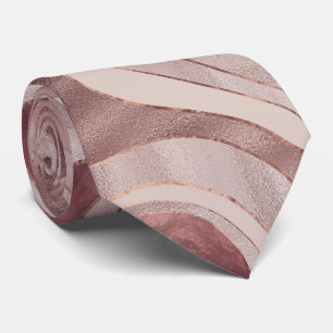 Cravate Carte du marbre - Or Rose