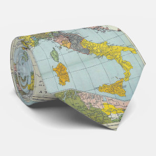 Cravate Carte vintage de l'Italie (1912)