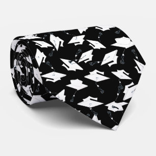 Cravate Cartes de graduation Jetées Célébration Blanc sur 