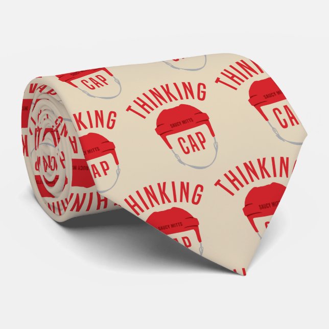 Cravate Casquette de la pensée du casque de hockey (Roulé)