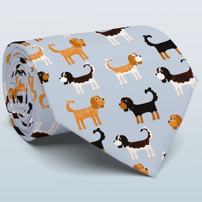 Cravate Cavalier King Charles Spaniel Chien (Cavalier King Charles Spaniel tie for dog lovers and veterinarians)