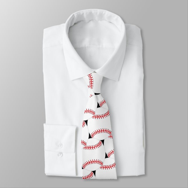 Cravate Ceinture De Conception Carrelée De Baseball (Attaché)