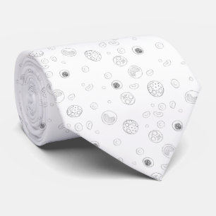 Cravate Cellules de sang — Noir en blanc