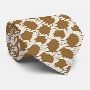 Cravate Cercles boho tons terreux minimaliste contemporain