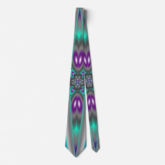 Cravate Cercles Concentrés Appliqués Au Point (Devant)