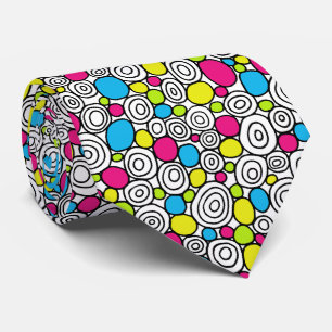Cravate Cercles Motif 210819 - Couleurs 01