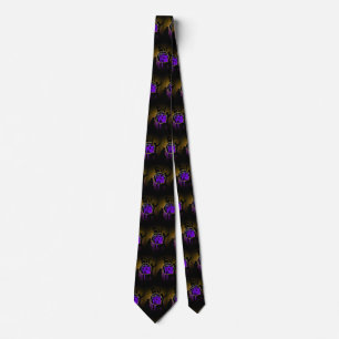 Cravate C'est l'heure du jeu - Purple & Gold