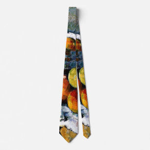 Cravate Cezanne - Compotier, Verre, Pommes