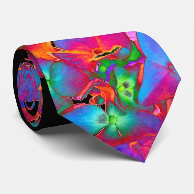 Cravate Chakra Hydrangea (Roulé)