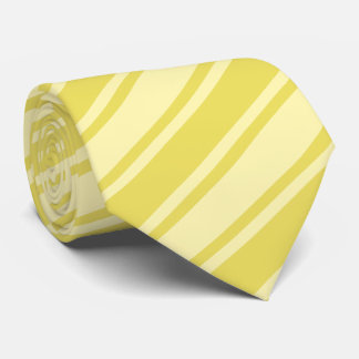 Cravate Champagne d'or Yellow Diagonal Striers Mens
