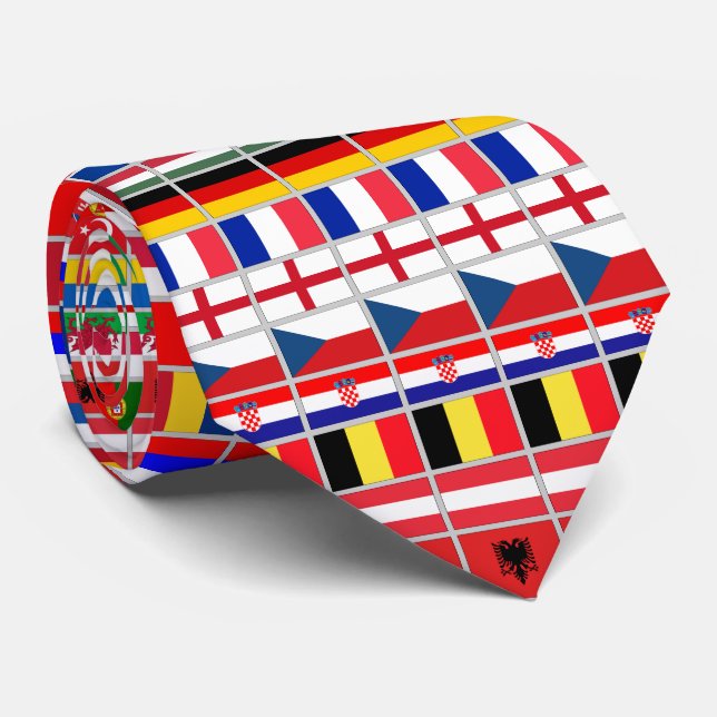Cravate Championnat européen 2016 du football du football (Roulé)
