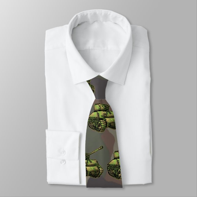 Cravate Char Tank (Attaché)