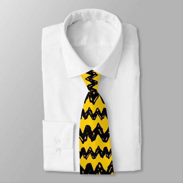 Cravate Charlie Brown Zig Zag Motif (Attaché)