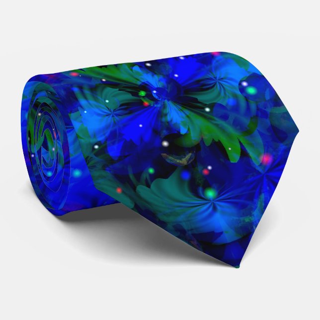 Cravate Chasing Fireflies cool modern abstract (Roulé)