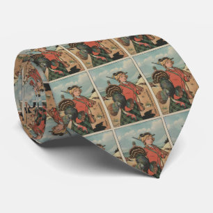 Cravate Chasse vintage de la Turquie de thanksgiving