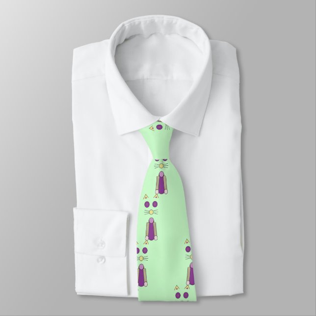 Cravate Chat doux (Attaché)