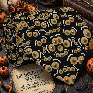 Cravate Chat effrayant Halloween Boo Eyes Motif