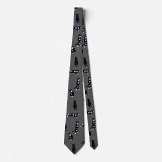 Cravate Chat Smoking – Motif de chat noir et blanc