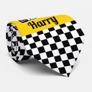 Cravate Chauffeur de taxi hors service Fun New York Yellow