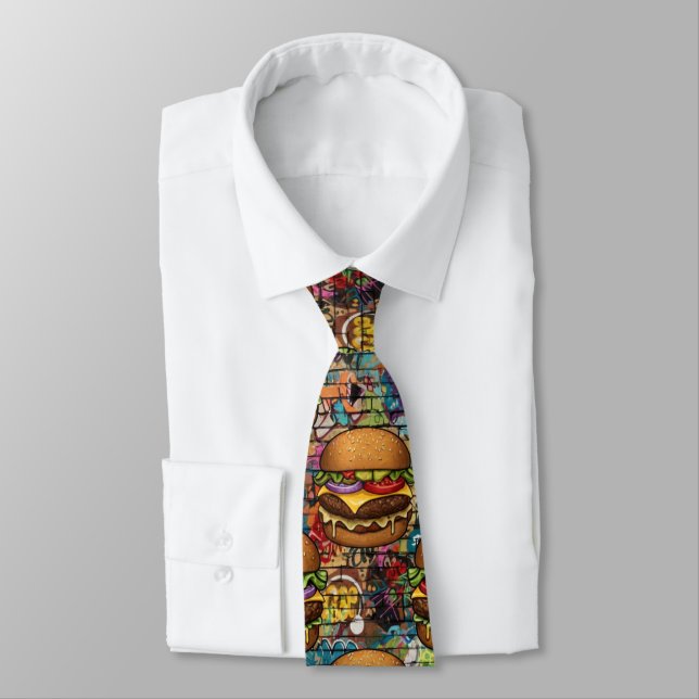 Cravate Cheeseburger Neck Tie (Attaché)