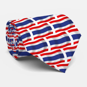 Cravate Chemise à carreaux avec drapeau thaïlandais