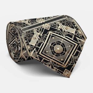 Cravate Chemise à col avec motif Art déco
