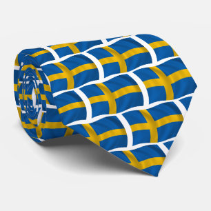 Cravate Chemise à drapeau suédois