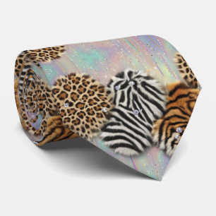 Cravate Chemise à imprimé animalier opale à pois pour le c