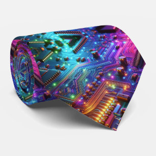 Cravate Chemise arc-en-ciel Circuit imprimé – Technophile