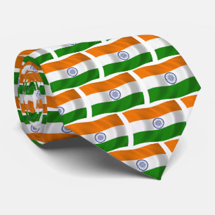 Cravate Chemise avec motif de drapeau de l'Inde