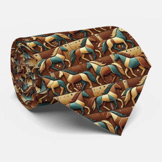Cravate Chemise de Derby de Courses de Chevaux Abstraite