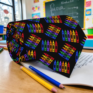 Cravate Chemisier à motif pour professeur d'art scolaire