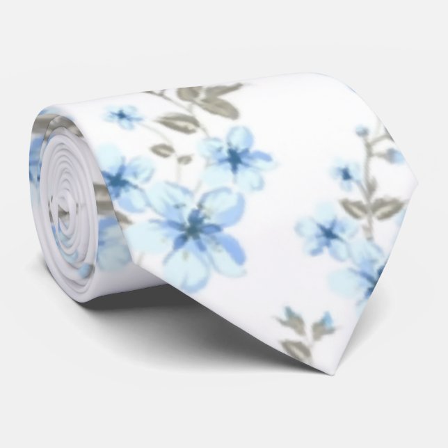 Cravate Cherry blossom seamless (Roulé)