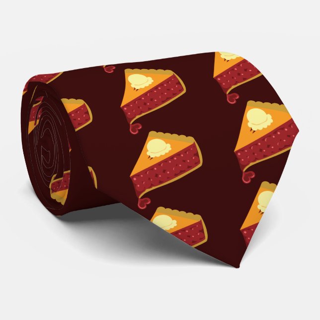 Cravate Cherry Pie Heart (Roulé)