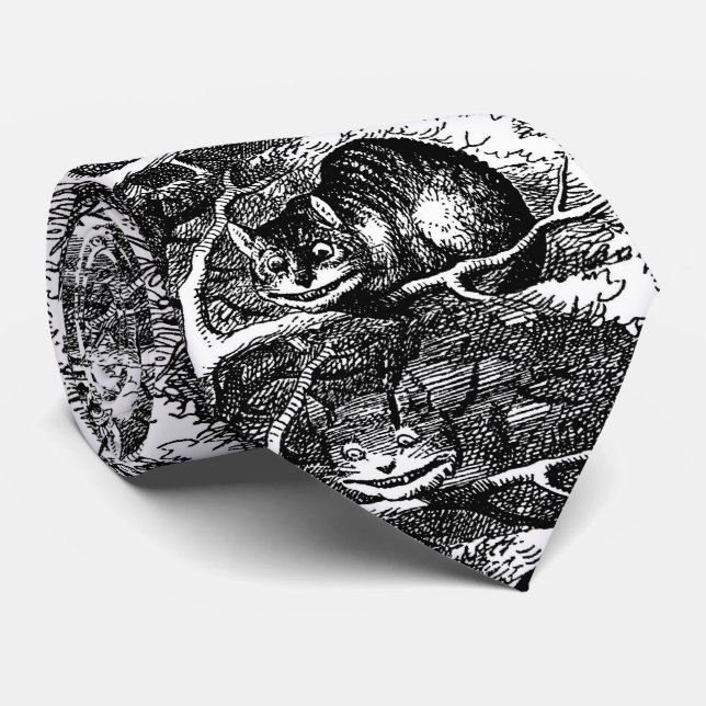 Cravate Cheshire Cat , Alice's Adventures in Wonderland (Roulé)