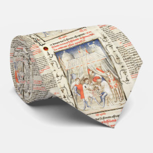 Cravate Chevalier Cifar observe l'ennemi jouer aux échecs 