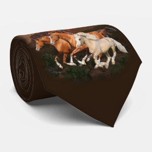 Cravate Chevaux sauvages