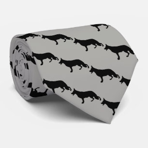 Cravate Chien berger allemand noir