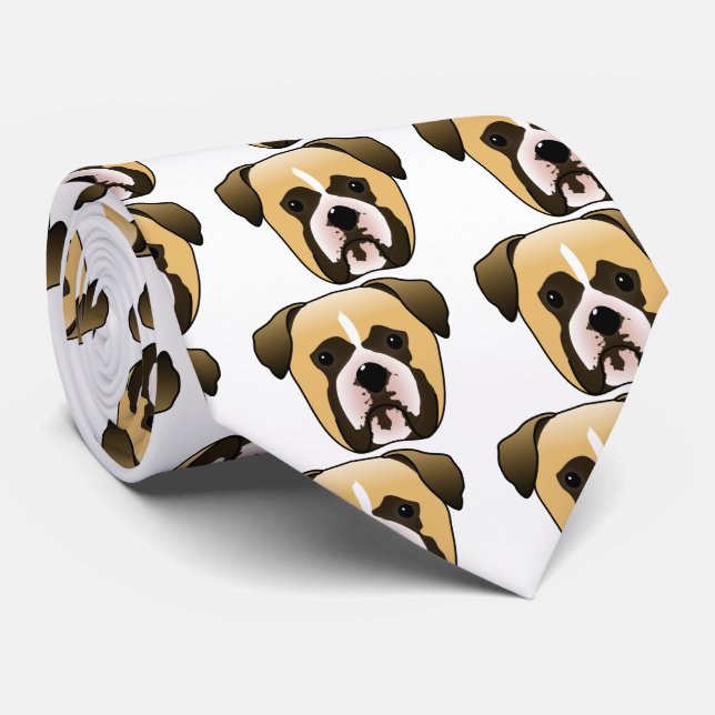 Cravate Chien de boîte (Roulé)