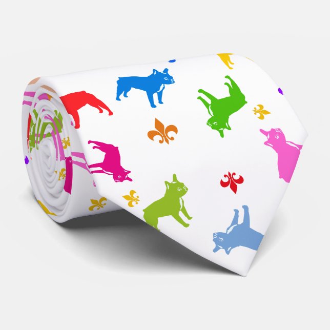 Cravate Chiffre français coloré (Roulé)