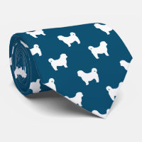 Chih Tzu Silhouettes Motif Bleu et Blanc