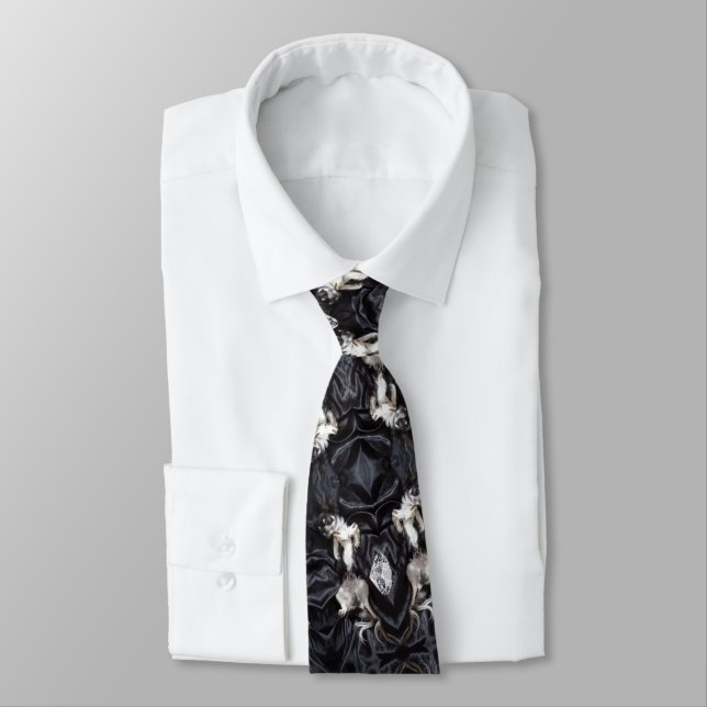 Cravate Chihuahua et diamants (Attaché)