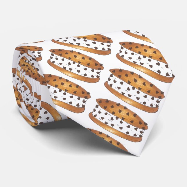 Cravate Chipwich Chocolat Chip Cookie Sandwich à la crème  (Roulé)