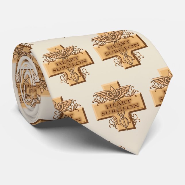 Cravate Chirurgien cardiaque Cross (Roulé)