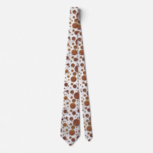 Cravate Chocolat Carmel Swirl Polka Point