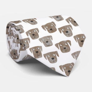 Cravate Chocolat Labrador Retriever Chien Cute Motif
